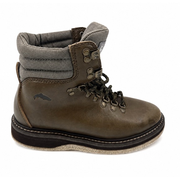 Simms Other - Simms Guide Fly Fishing Wading Boots Men 7 Brown Leather Felt Sole Lace Up